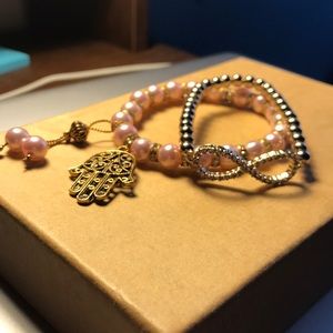 Two stretch out bracelets